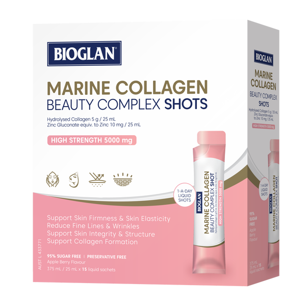 Bioglan Marine Collagen Beauty Complex Shots 15x25ml
