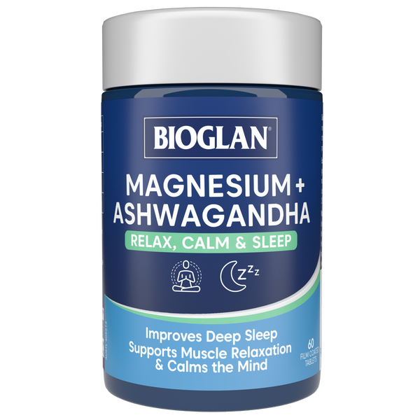 Bioglan Magnesium + Ashwagandha 60s