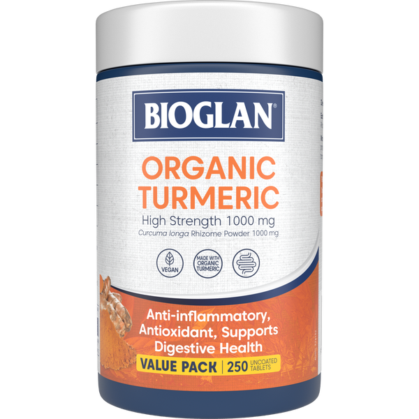 Bioglan Organic Turmeric High Strength 1000mg 250s