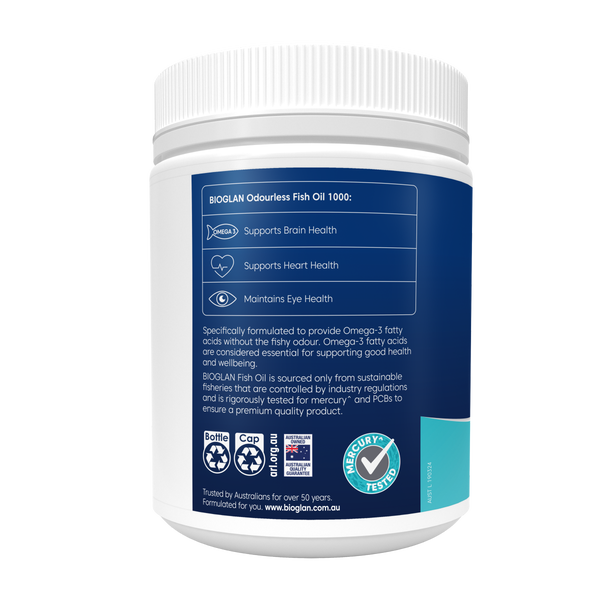 Bioglan Odourless Fish Oil 1000mg 400s