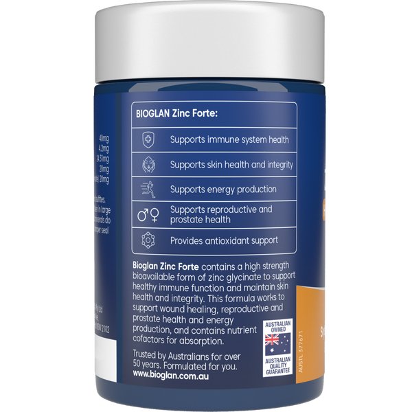 Bioglan Zinc Forte High Strength 40mg