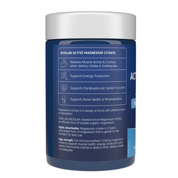 Bioglan Active Magnesium Citrate 200s