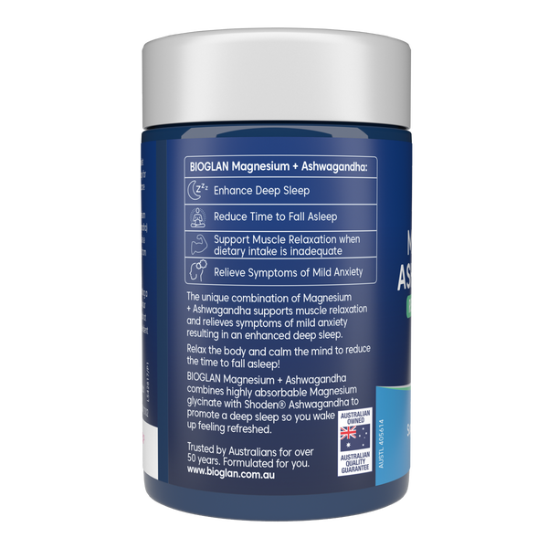 Bioglan Magnesium + Ashwagandha 60s