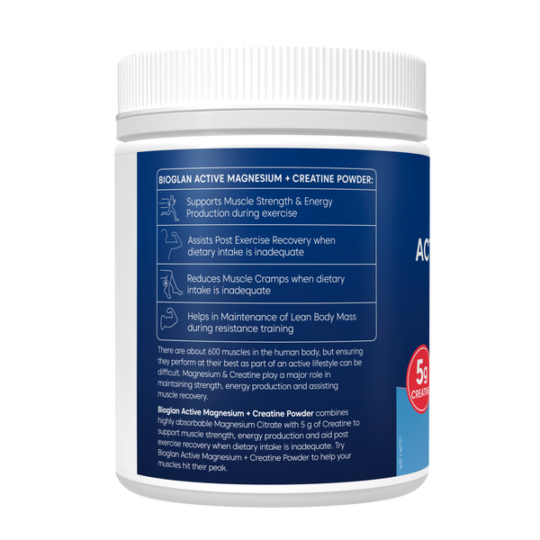 Bioglan Active Magnesium + Creatine Powder 300g