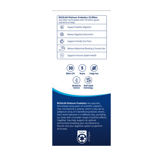 Bioglan Platinum Probiotics 30 Billion 30s