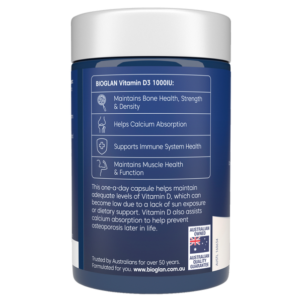 Bioglan Vitamin D3 1000IU 250s