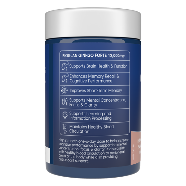 Bioglan Ginkgo Forte 12000mg 60 tablets