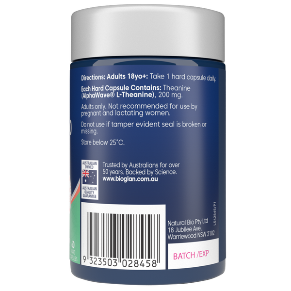 Bioglan L-Theanine 200 Calm & Focus 60s