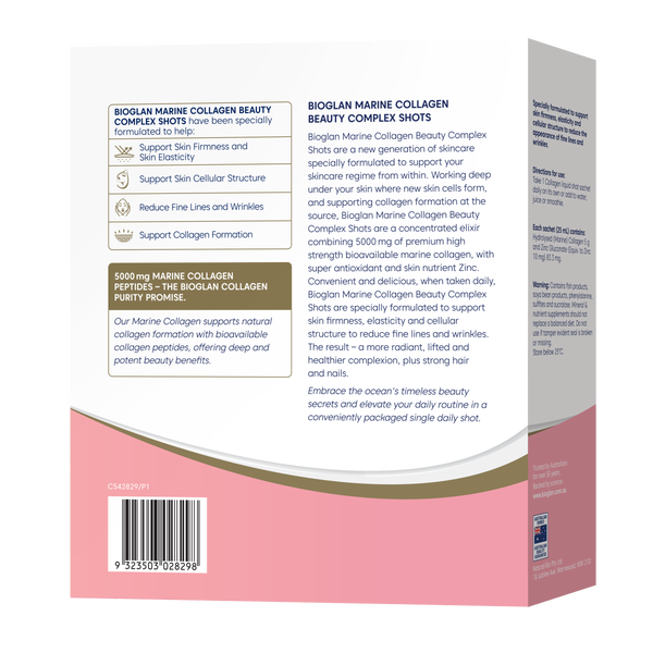Bioglan Marine Collagen Beauty Complex Shots 15x25ml