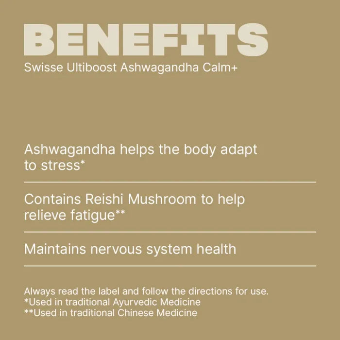 Swisse Ultiboost Ashwagandha Calm + Stress Support