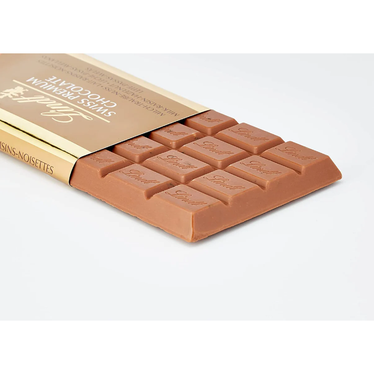 Lindt Gold Tab Milk Chocolate with Whole Hazelnuts 300g