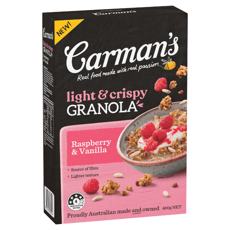 Light & Crispy Granola Raspberry & Vanilla