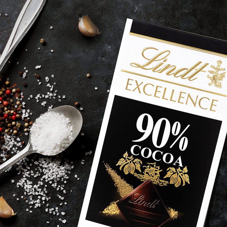Lindt Excellence 90% Cocoa Dark Chocolate Bar 100g