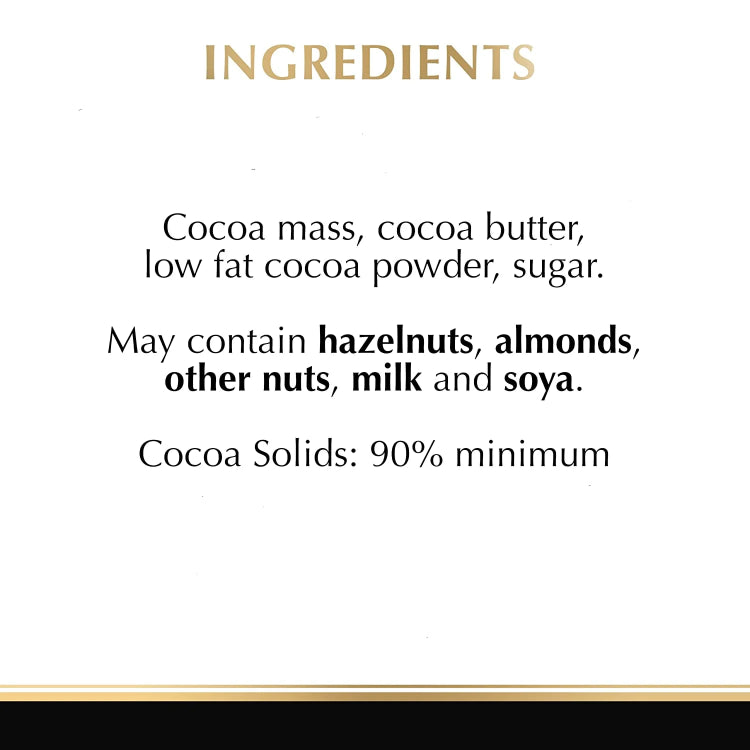 Lindt Excellence 90% Cocoa Dark Chocolate Bar 100g
