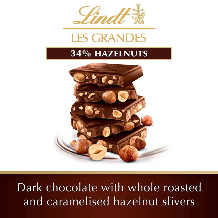 Lindt Grand Hazelnut Dark Bar 150g