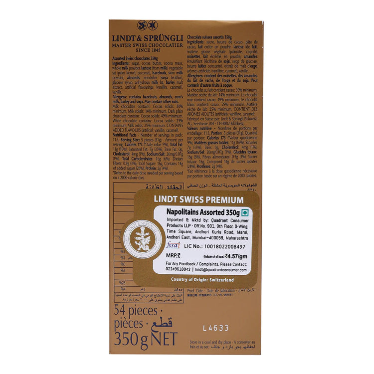 Lindt Napolitains Assorted Pack 350g