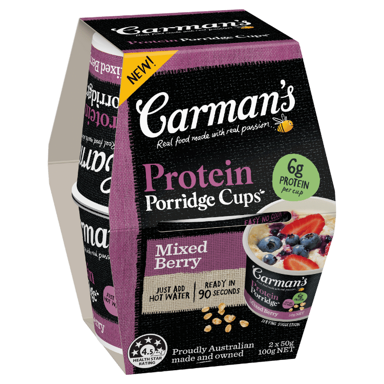 Protein Porridge Cups Mixed Berry 2 Pack