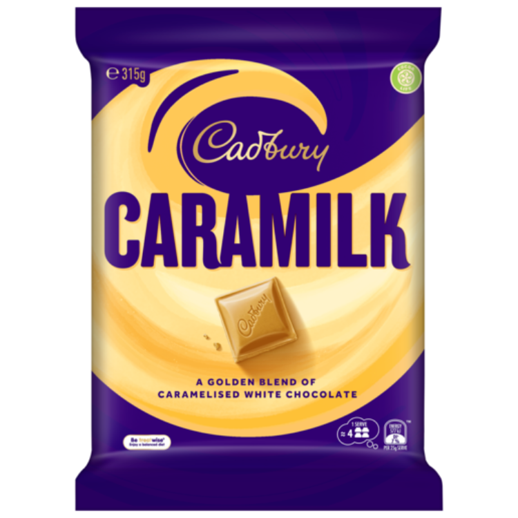 Cadbury Caramilk Caramelised White Chocolate Large Block 315g