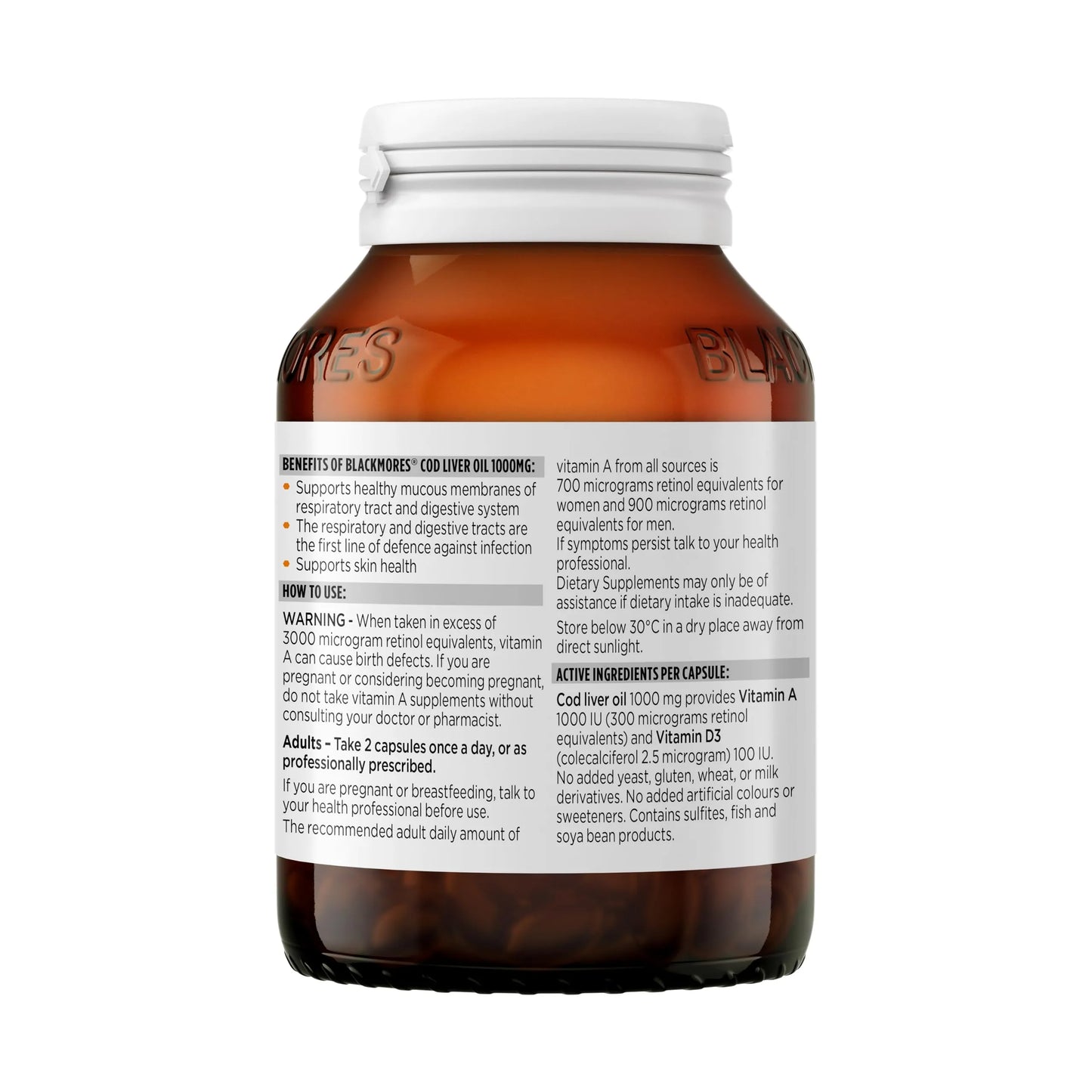 Blackmores Cod Liver Oil 1000mg