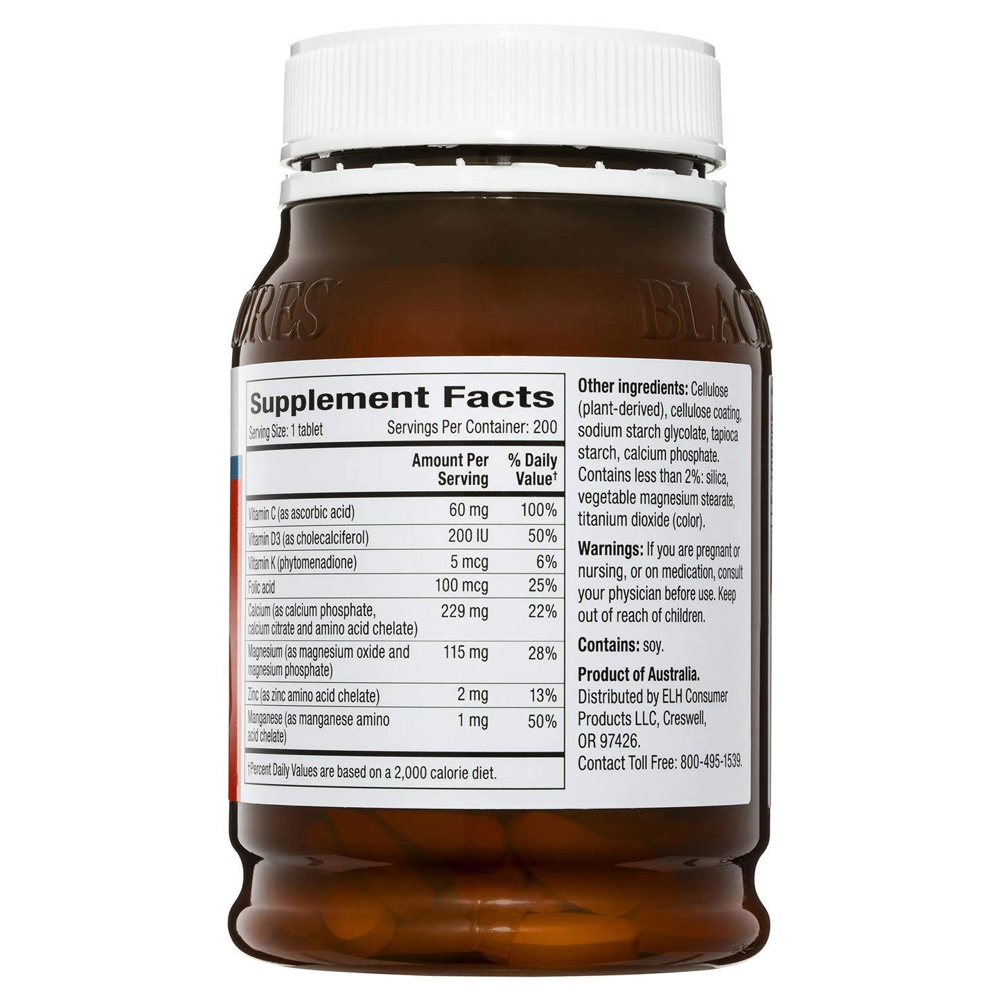 Blackmores Total Calcium Magnesium + D3