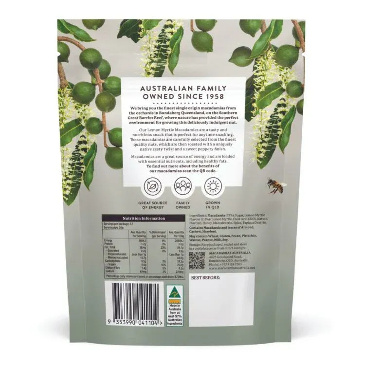 Lemon Myrtle Macadamias