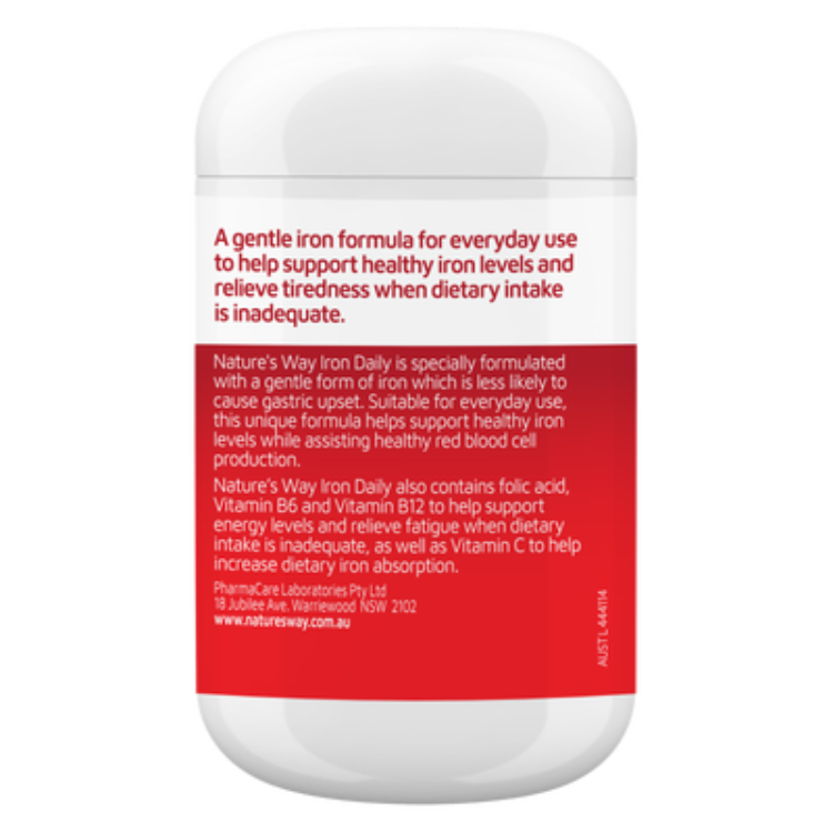 Nature’s Way Iron Daily 120s