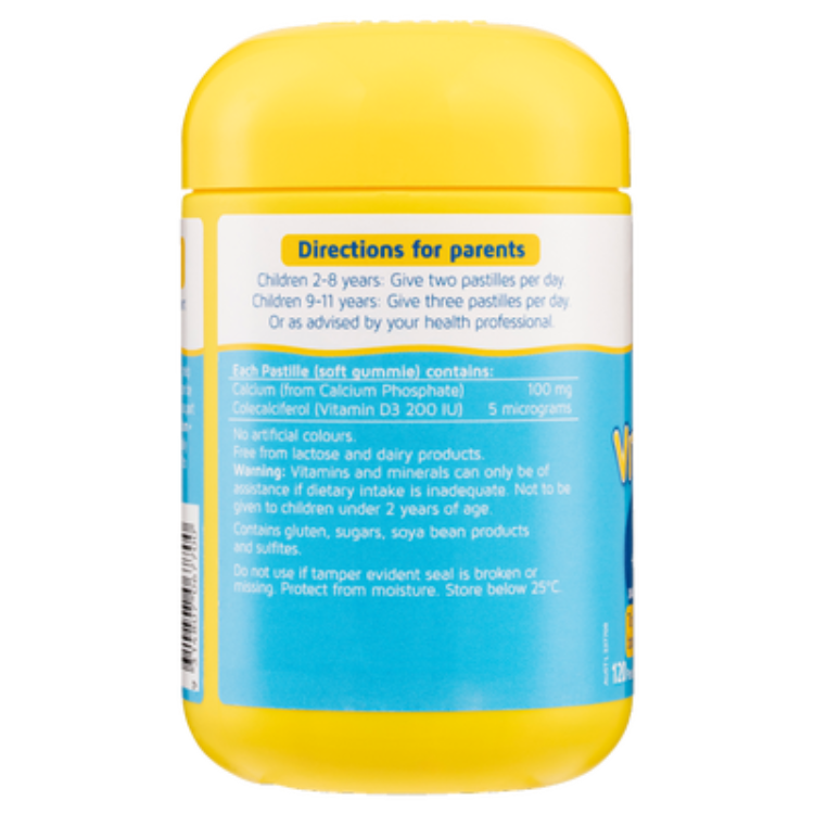 Calcium + Vitamin D – 120 Tablets
