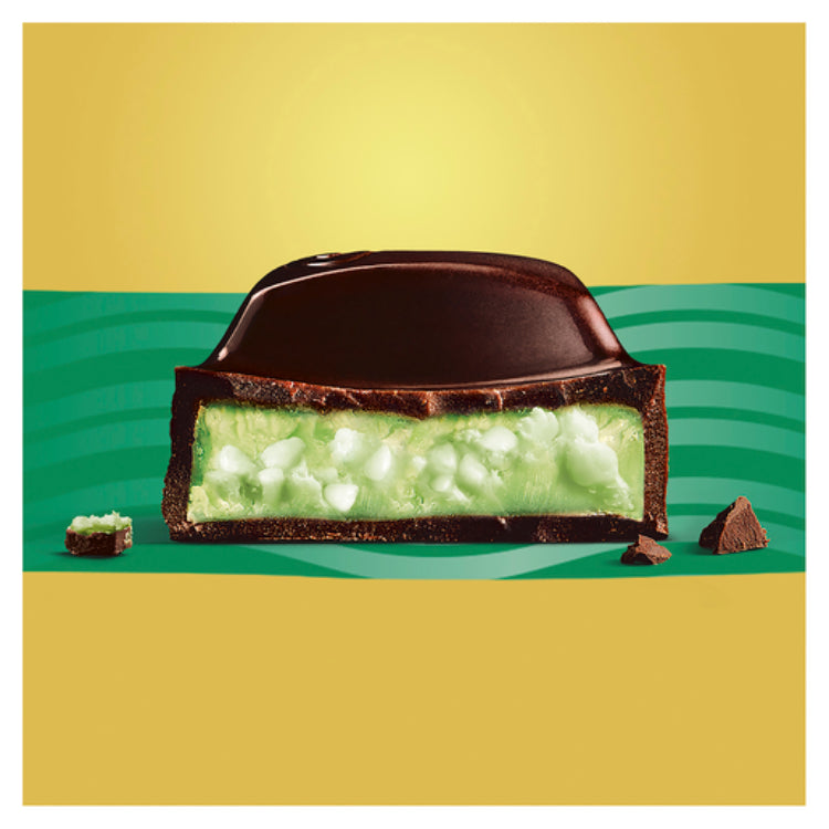 Cadbury Old Gold Slices Mint Creme Dark Chocolate Block 176g