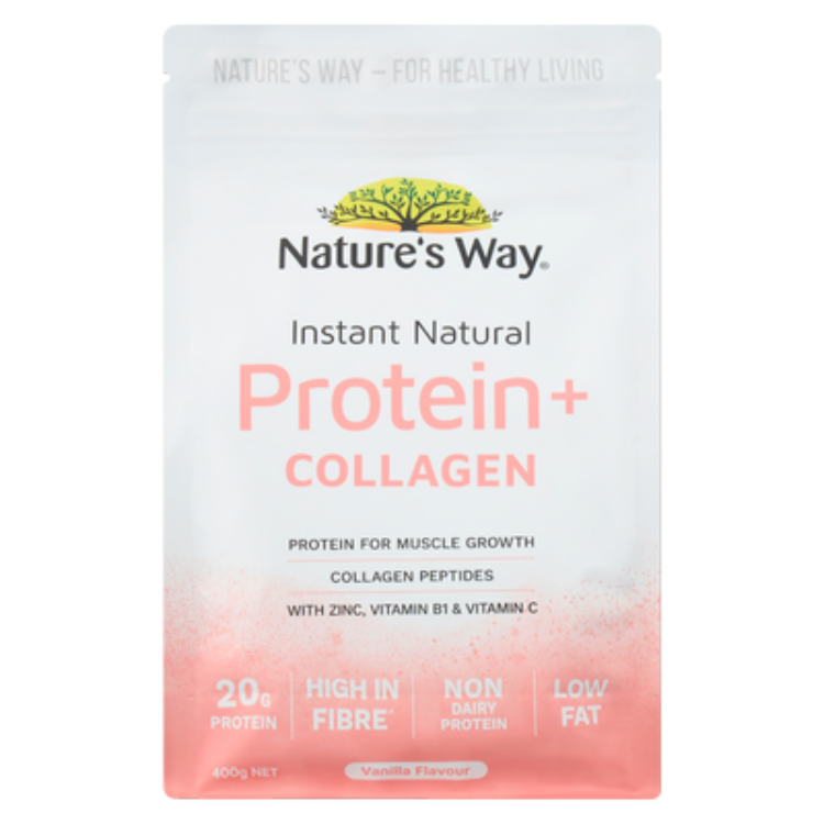 Nature’s Way Instant Natural Protein + Collagen 400g