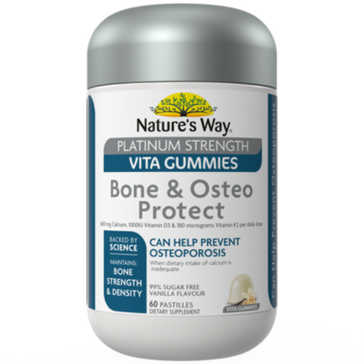 Nature’s Way Platinum Strength Vita Gummies Bone & Osteo Protect 60s