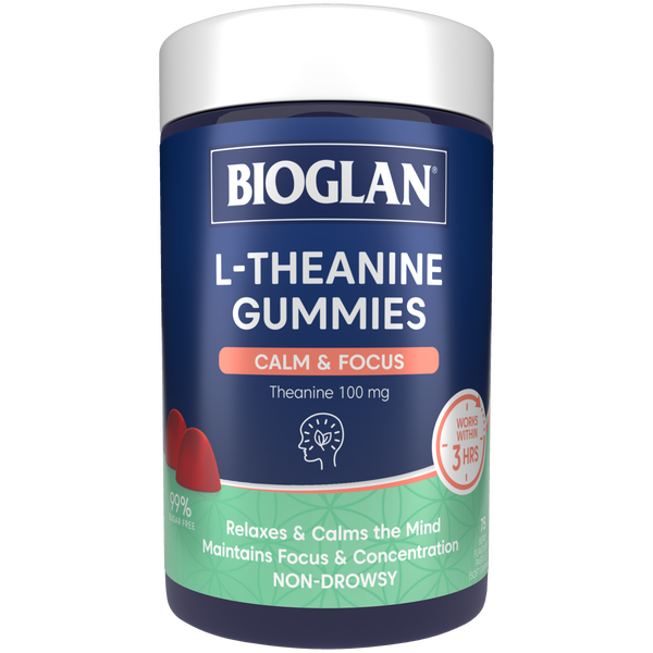 Bioglan L-Theanine Gummies Calm & Focus