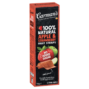 100% Natural Apple & Strawberry Fruit Straps