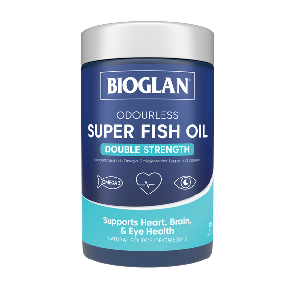 Bioglan Odourless Super Fish Oil Double Strength 200s