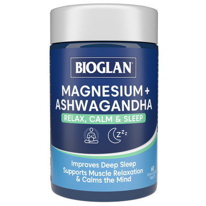 Bioglan Magnesium + Ashwagandha 60s