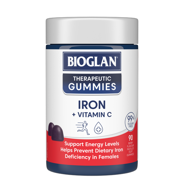 Bioglan Therapeutic Gummies Iron + Vit C 90s