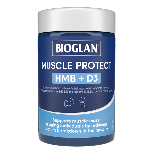 Bioglan Muscle Protect HMB + D3 60 tablets