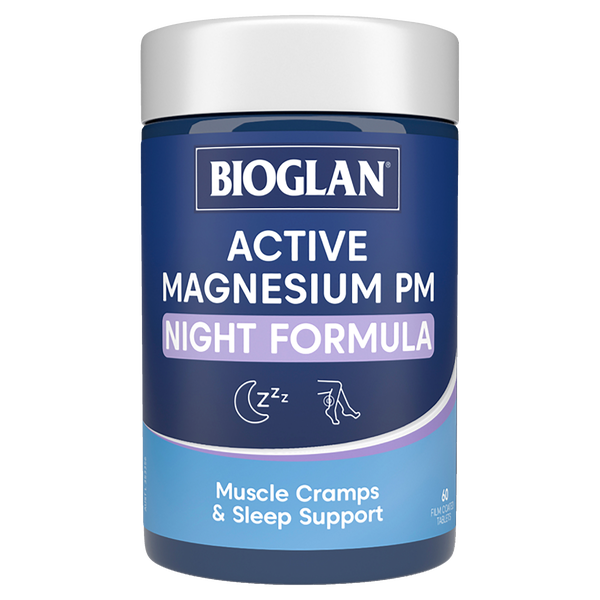 Bioglan Active Magnesium PM Night Formula 60 Tablets