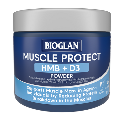Bioglan Muscle Protect HMB + D3 Powder 150g