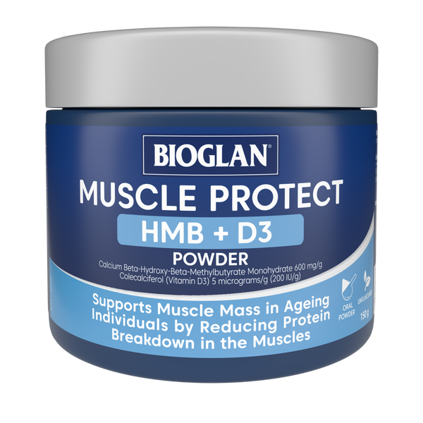 Bioglan Muscle Protect HMB + D3 Powder 150g