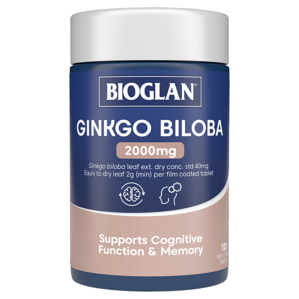 Bioglan Ginkgo Biloba 2000mg 100s