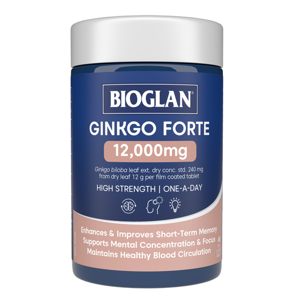 Bioglan Ginkgo Forte 12000mg 60 tablets