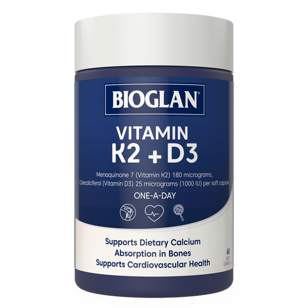 Bioglan Vitamin K2 + D3 60 capsules
