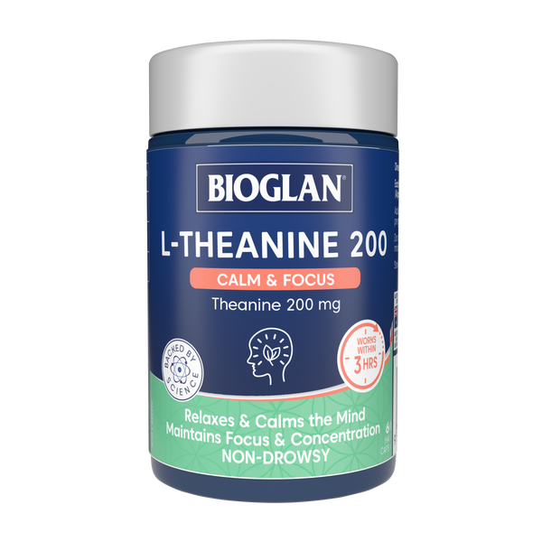 Bioglan L-Theanine 200 Calm & Focus 60s