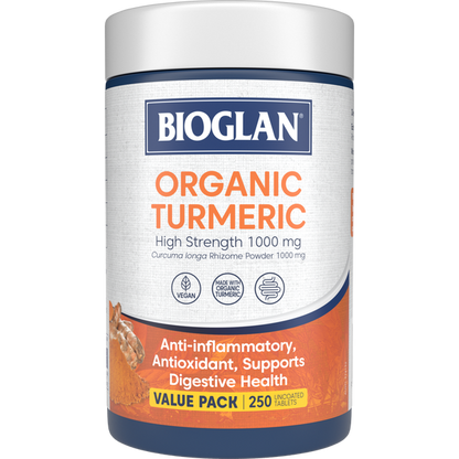 Bioglan Organic Turmeric High Strength 1000mg 250s