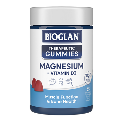 Bioglan Therapeutic Gummies Magnesium + Vitamin D3 65s
