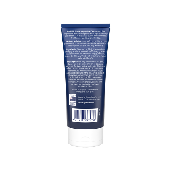 Bioglan Active Magnesium Cream 100g