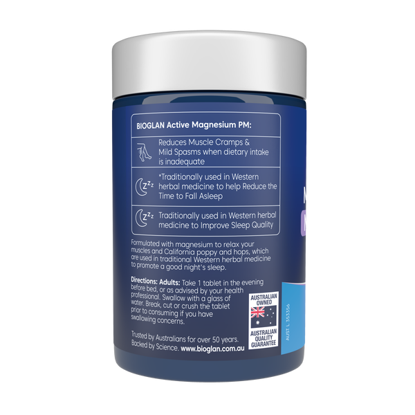 Bioglan Active Magnesium PM Night Formula 150s