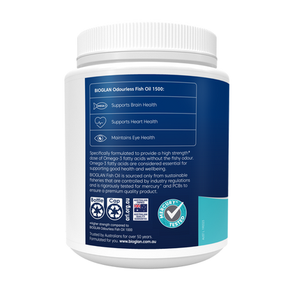 Bioglan Odourless Fish Oil 1500mg 400s