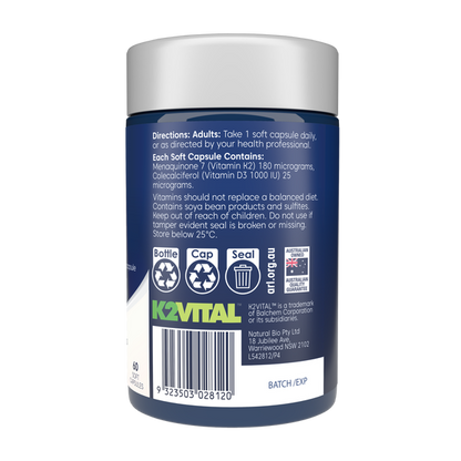 Bioglan Vitamin K2 + D3 60 capsules