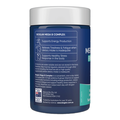 Bioglan Mega B Complex Energy & Stress 90s
